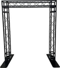 Black Square Metal Arch Truss 8 Ft. Width 7 ft. Height Portable DJ Lighting System Mobile Simple Bolt