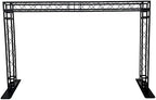 Black Truss Arch KIT 14.5 FT Width 7 FT Height Mobile Portable DJ Lighting System Metal Arch Black Square Metal