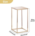 Black Vase Wedding Centerpieces, Geometric Stand, 15.7" Tall, 10 Pcs in Gold, alternate view 5