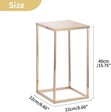 Black Vase Wedding Centerpieces, Geometric Stand, 15.7" Tall, 10 Pcs in Gold, alternate view 5