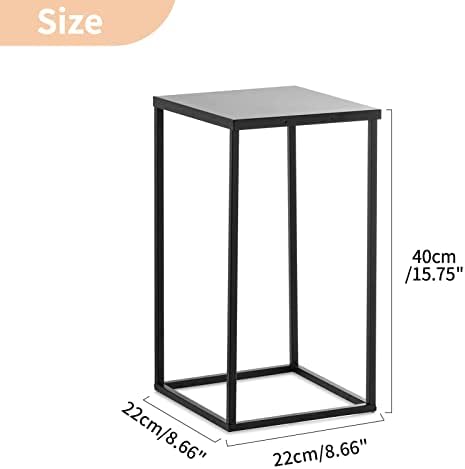 Black Vase Wedding Centerpieces, Geometric Stand, 15.7" Tall, 2 Pcs in Black, alternate view 3