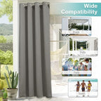 Blackout Bedroom Curtain for Patio Room Darkning, Rustproof Grommet Blackout Vertical Blind, Sunlight Blocking, alternate