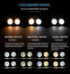 Blinder Lights 200W COB 2 Eyes Stage Wash Lights, 4 Pack in Black, alternate view 5