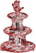 Bloody Cupcake Stand 12Inch Cardboard Cupcake Tray for Scary Party Supplies Bloody Zombie Horror Movie Birthday