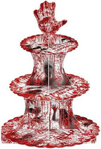 Bloody Cupcake Stand 12Inch Cardboard Cupcake Tray for Scary Party Supplies Bloody Zombie Horror Movie Birthday