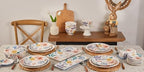 Blossom Symphony Ceramic 14 inch Rectangular Serving Platter, Set of 2, for Serving Salad, Pasta, Cheese, Ham, alternate view
