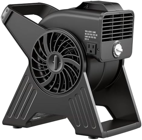 Blower Fan, 13 in Portable Utility Floor Fan, 300 CFM, 3 Speeds, Multi-Angle Airflow, Lightweight Portable High