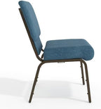 Blue 21" W Stacking Church Chair, 4-Pack, alternate view 6