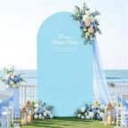 Blue Arch Backdrop Cover 7.2ft Gender Reveal Party Wedding Arch Covers Stretchy Backdrop 7.2FT 6FT Decorations, alternate