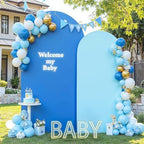 Blue Arch Backdrop Cover 7.2ft Gender Reveal Party Wedding Arch Covers Stretchy Backdrop 7.2FT 6FT Decorations, alternate