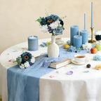 Blue Artificial Flower Box, Wedding Table Centerpiece, Party Decoration Floral Arrangement in Box, Ready-to-Use, alternate