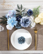 Blue Artificial Flowers Combo for Wedding & Home Decor, alternate view 2