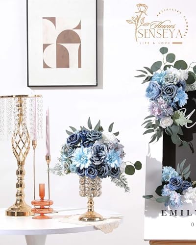 Blue Artificial Flowers Combo for Wedding & Home Decor, alternate view 4