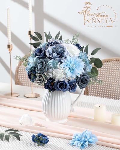 Blue Artificial Flowers Combo for Wedding & Home Decor, alternate view 6