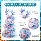Blue Axolotl Cupcake Stand - 3 Tier Birthday Party Decorations in Axolotl, alternate view 4