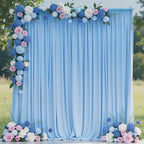 Blue Backdrop Curtain for Wedding Parties Backdrop Drapes 10x10FT in 10FTx10FT in Blue