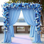 Blue Backdrop Curtain for Wedding Parties Backdrop Drapes 10x10FT in 10FTx10FT in Blue, alternate view 3