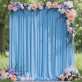 Blue Backdrop Curtain for Wedding Parties Backdrop Drapes 10x8FT in 10FTx8FT in Blue