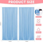 Blue Backdrop Curtains Drapes for Parties Wedding, 5x8FT 2 Panel in 5'(W) x 8'(H), 2 panels in Blue, alternate view 2