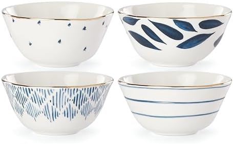 Blue Bay 4-Piece Dessert Bowl Set, 2.00 LB in Blue
