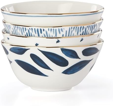 Blue Bay 4-Piece Dessert Bowl Set, 2.00 LB in Blue, alternate view 2