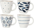Blue Bay 4-Piece Dessert Mug Set, 2.75 LB in 12 Ounces in Blue