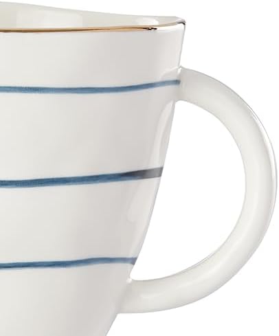 Blue Bay 4-Piece Dessert Mug Set, 2.75 LB in 12 Ounces in Blue, alternate view 4