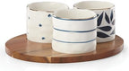 Blue Bay 4-Piece Snack Bowl & Tray Set, 2.10 LB