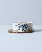 Blue Bay 4-Piece Snack Bowl & Tray Set, 2.10 LB, alternate view 2
