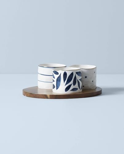Blue Bay 4-Piece Snack Bowl & Tray Set, 2.10 LB, alternate view 2