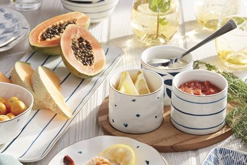 Blue Bay 4-Piece Snack Bowl & Tray Set, 2.10 LB, alternate view 3