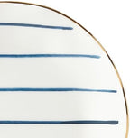 Blue Bay 4-Piece Tidbit Plates, Dessert Plate Set for 4 in White/Blue, alternate view 4