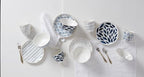 Blue Bay Porcelain 12-Piece Dinnerware Dessert Set for 4 in White/Blue, alternate view 2
