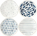 Blue Bay Porcelain Dessert Plates, Set of 4
