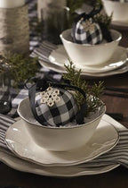 Blue Bay White Porcelain 24-Piece Dinnerware Set for 8 in White, alternate view 4