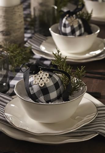Blue Bay White Porcelain 24-Piece Dinnerware Set for 8 in White, alternate view 4
