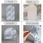 Blue Bows Birthday Party Arch Backdrop Covers Baby in Blooms Floral Baptism Shower Wedding Parties Decorations, alternate