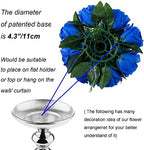 Blue Flowers Artificial for Decoration: 2 Pcs Fake Roses Flower Balls Centerpiece for Wedding Table - Silk, alternate view 5