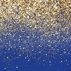 Blue Glitter Backdrop Royal Photo Backdrop for Birthday Party Decoration Graduation Studio Props 12558 (10x10FT)