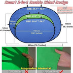 Blue Green Screen Backdrop Double Sided Collapsible Greenscreen Backdrop with Carrying Bag, Portable Pop Up, alternate view 2