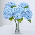 Blue Hydrangea Artificial Flowers, Latex Real Touch
