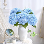 Blue Hydrangea Artificial Flowers, Latex Real Touch, alternate view 2