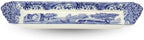 Blue Italian Small Tray - 9 Inch Porcelain Decorative Serving Tray - Shallow Serving Bowl for Salad, Pasta