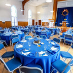 Blue Plastic Table Cloth Disposable, 4 Pack, 84 in, alternate view 2