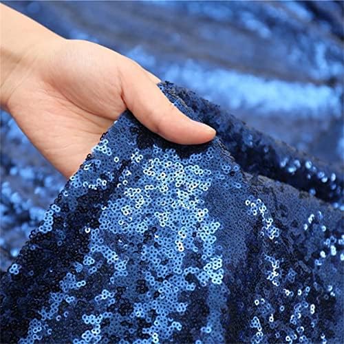 Blue Sequin Backdrop,8FT x 10FT Sequin Photography Backdrop Curtain for Party Decoration, Navy Blue in 8 x 10ft, alternate