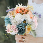 Blue&White Artificial Flowers Combo Box Set for Wedding Bouquets Home Decor in Blue&white, alternate view 3