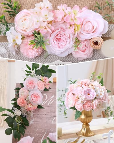 Blush Pink Artificial Flowers Combo for Wedding & Home Decor in Athens Blush Pink, alternate view 3