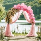 Blush Wedding Arch Draping Fabric Backdrop Drapes Sheer 28.7"x 20FT, alternate view 3