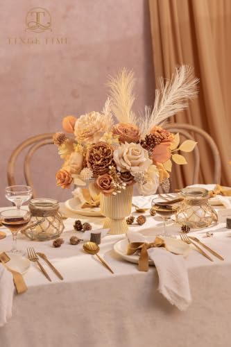 Boho Artificial Flowers Box Combo Nude Wedding Decor in Nude Color & Pale Coffee, alternate view 2