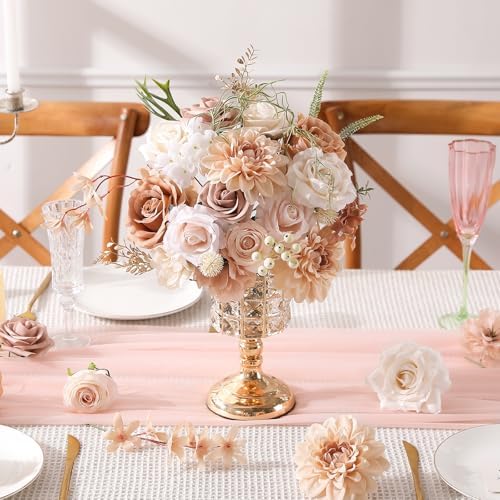 Boho Nude Artificial Flowers Combo Box Set for Wedding Bouquets Home Decor in Boho Nude, alternate view 4